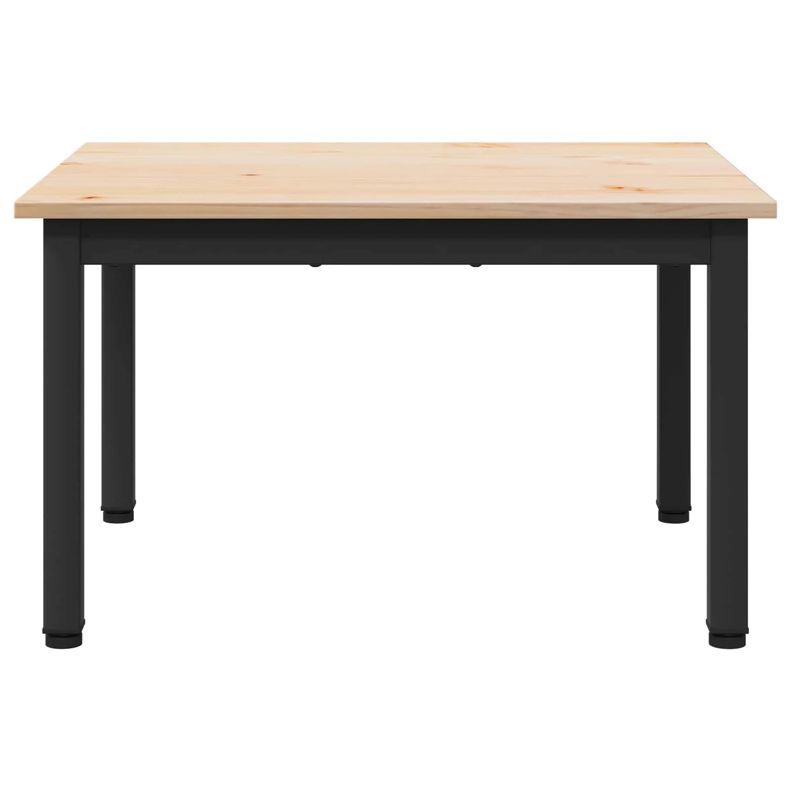 Klubska miza Naravna 60 x 50 x 36 cm Masivno borovo les - slika 5