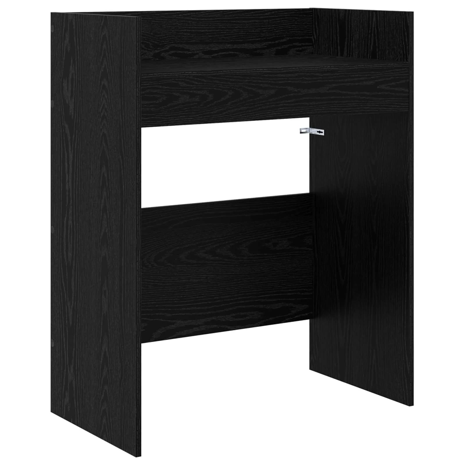 DJ miza Črni hrast 62 x 45 x 102 cm Inženirski les - slika 2