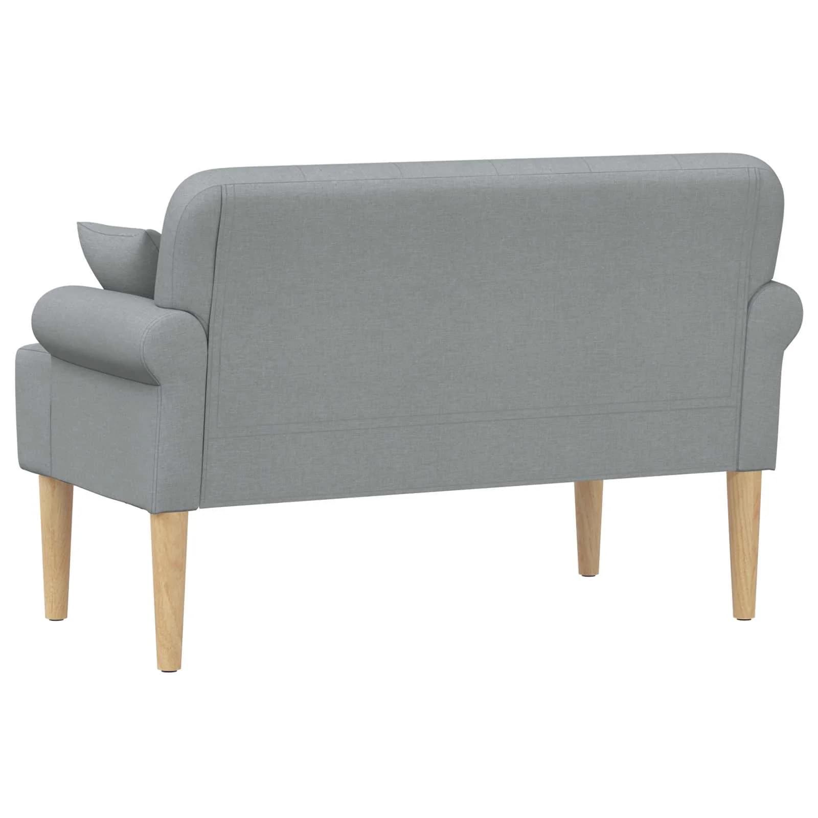 Dvojnica s gumbi Svetlo siva 120 x 65 x 79 cm Blago - slika 5