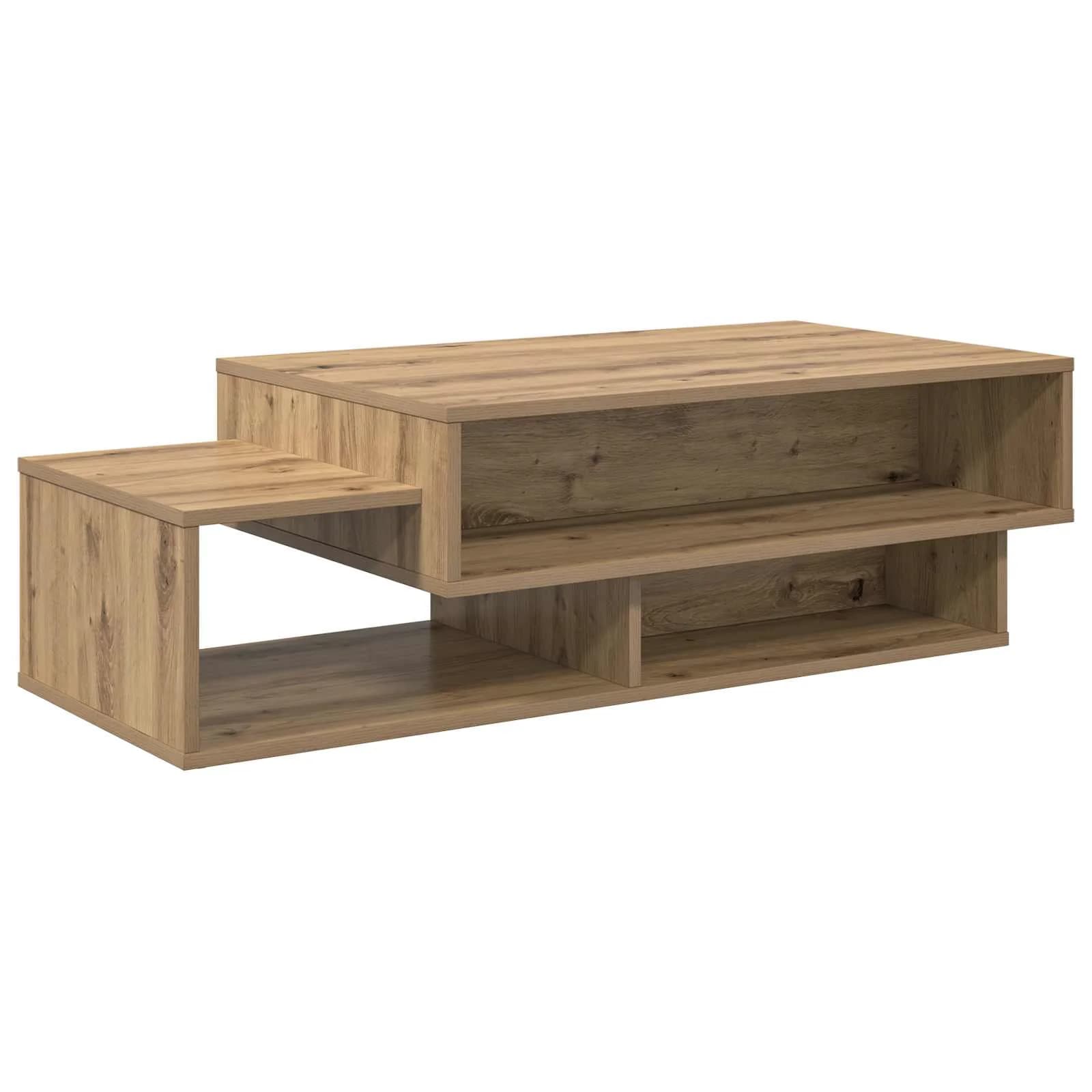 Klubska miza Umetni hrast 105 x 50 x 32,5 cm Inženirski les - slika 2