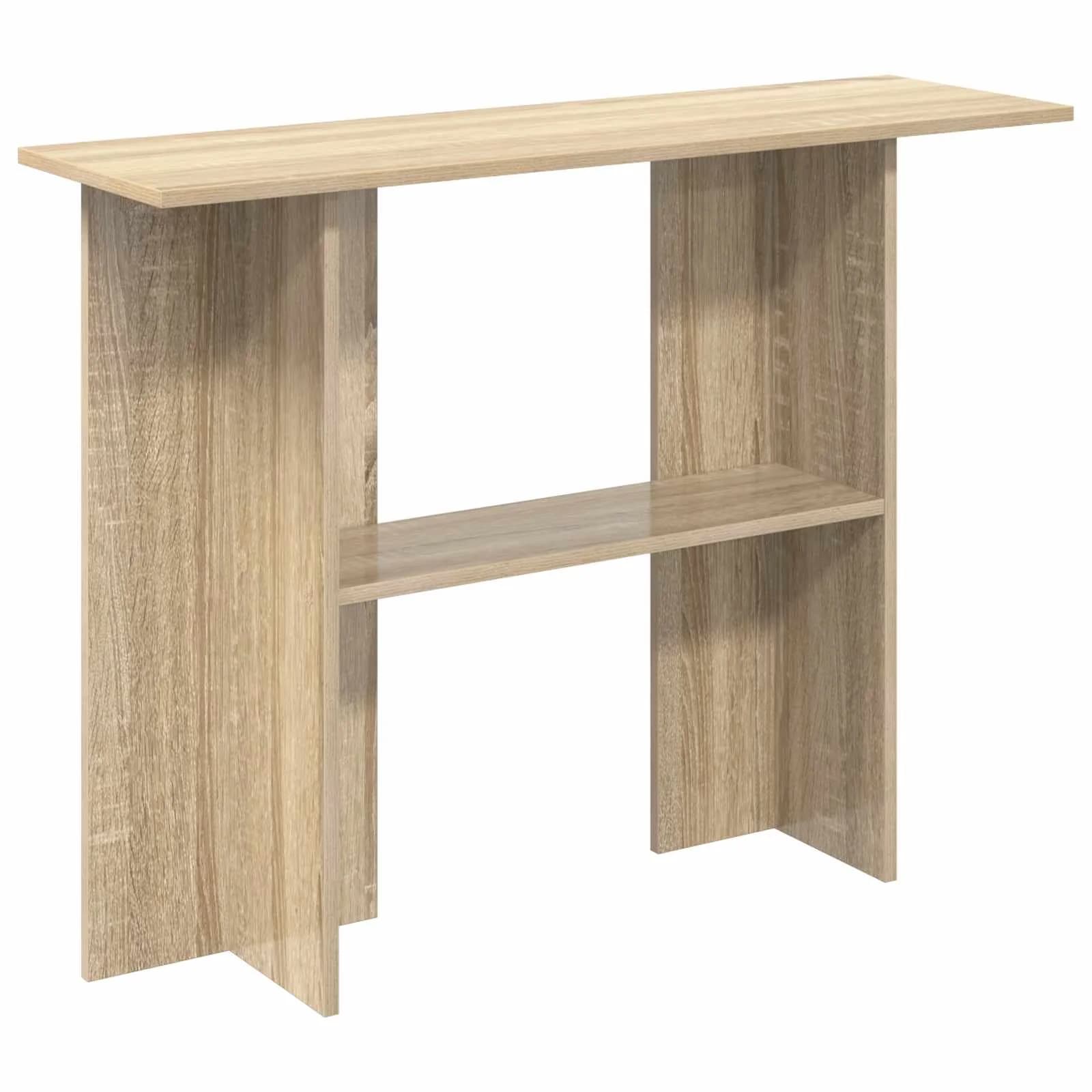 Konzolna miza Sonoma hrast 100 x 30 x 75 cm Inženirski les - slika 2