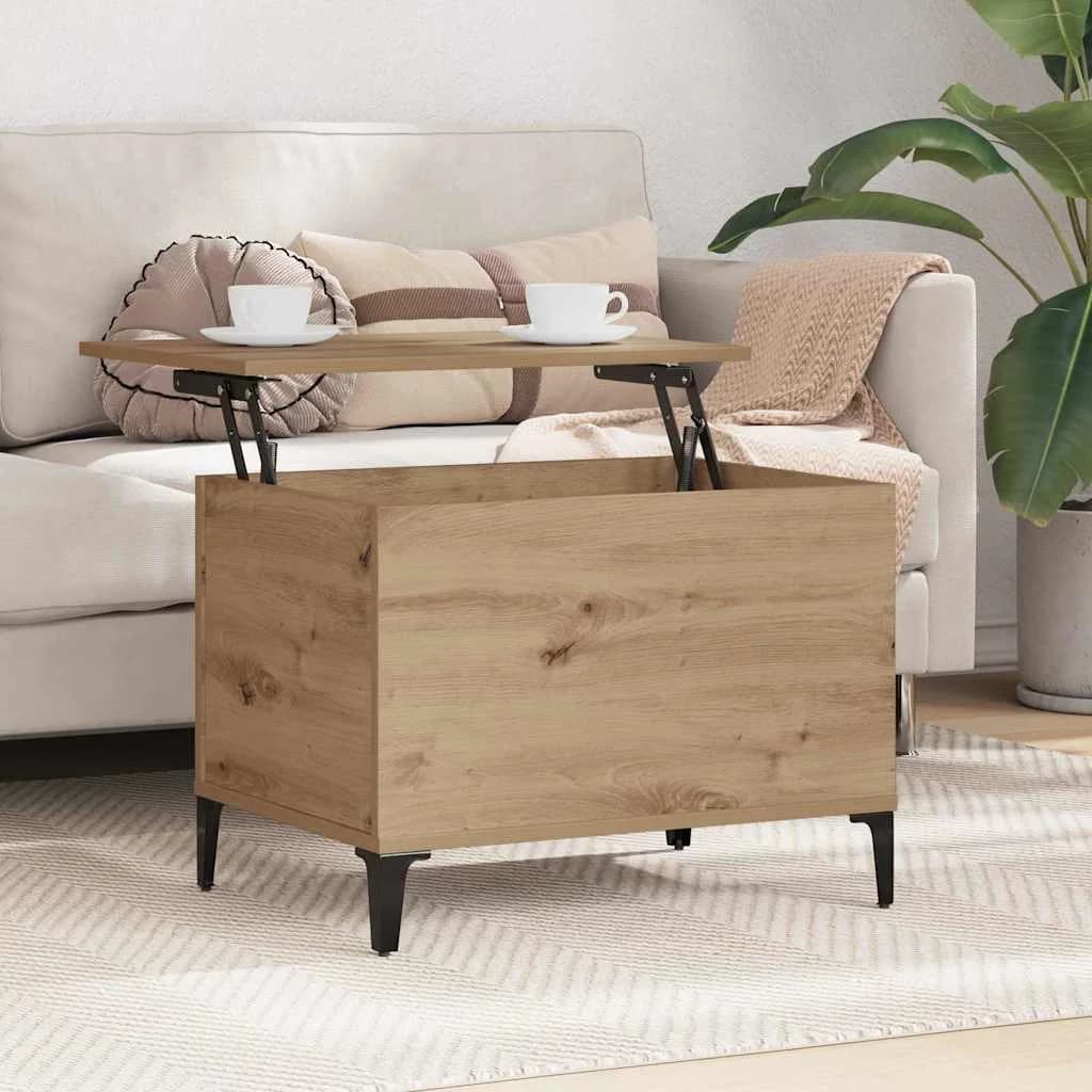 Klubska miza Umetni hrast 60 x 44,5 x 45 cm Inženirski les - slika 4