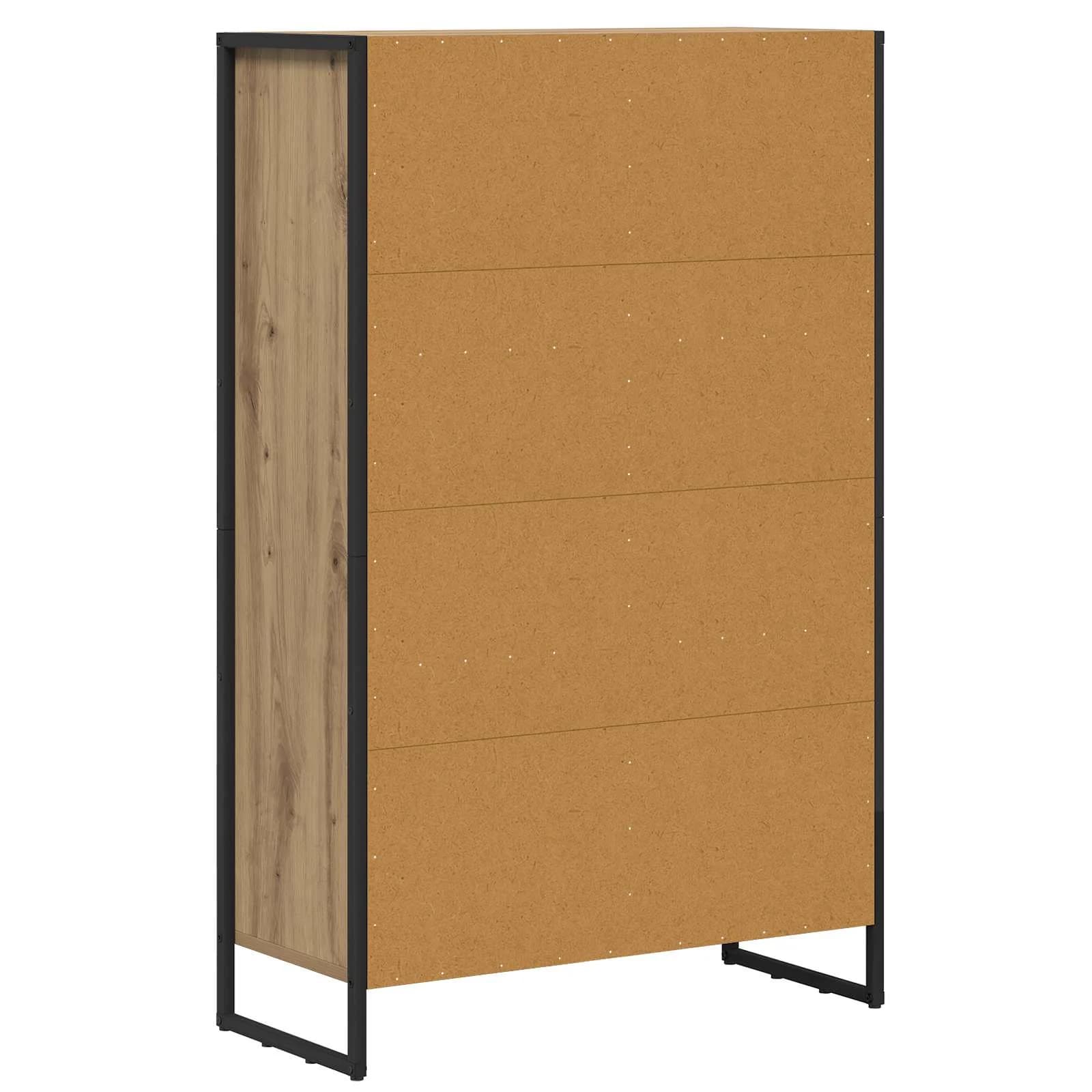Knjigovni omar 99,5 x 30 x 108,5 cm Inženirski les Oreh - slika 7