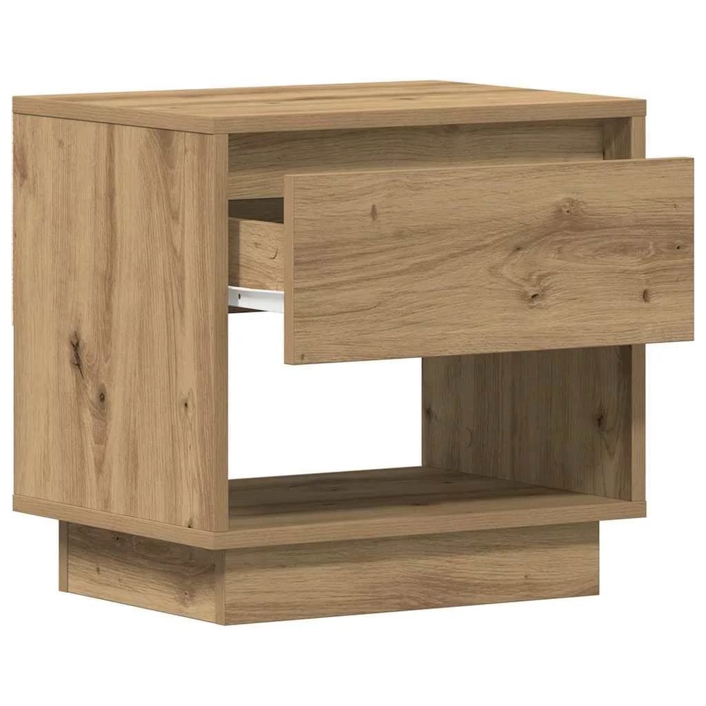 Nočna omarica 2 kos Umetni hrast 45 x 34 x 44 cm Inženirski les - slika 5