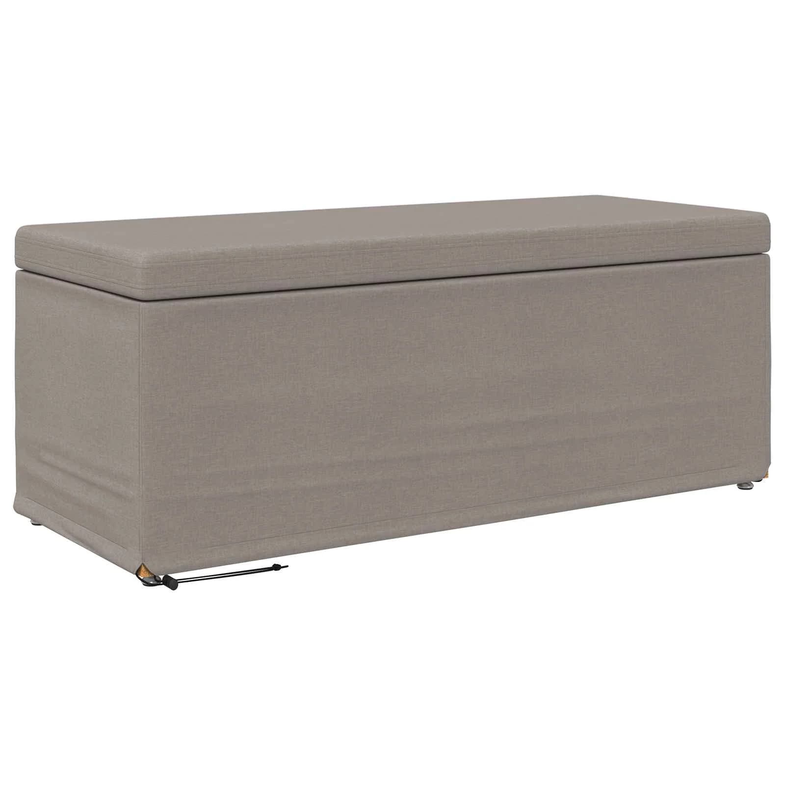 Stolica Taupe 101 x 41 x 40 cm Tkanina in obdelano les - slika 2