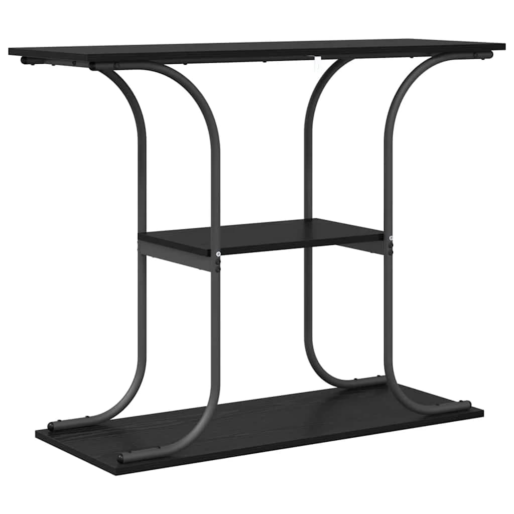 Konzolna miza Črna Orehovina 101 x 35 x 80,5 cm Inženirski les - slika 7