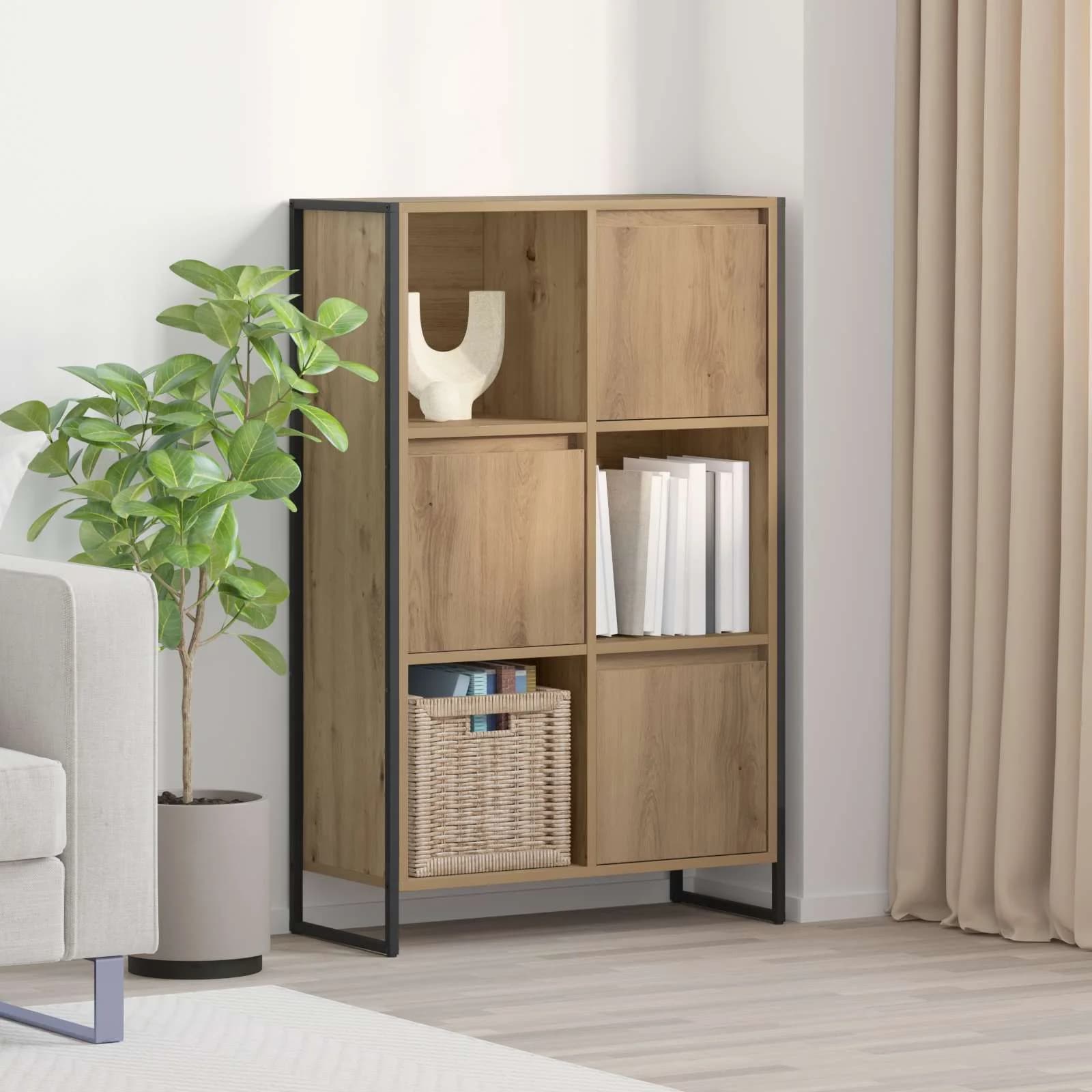 Knjigovni omar 68 x 30 x 108.5 cm Inženirski les Oreh