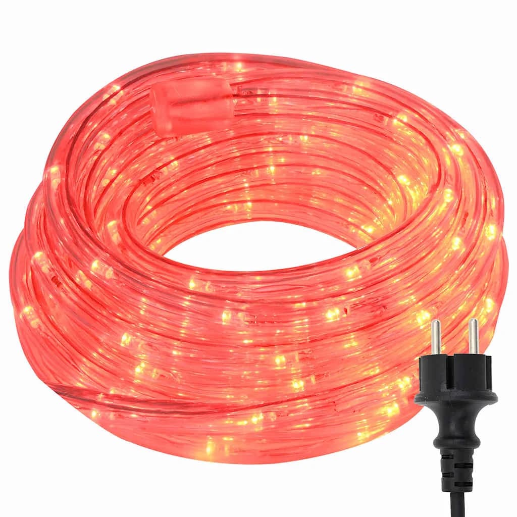 Osvetljena vrv med 1200 LED Rdeča 50 m PVC - slika 2