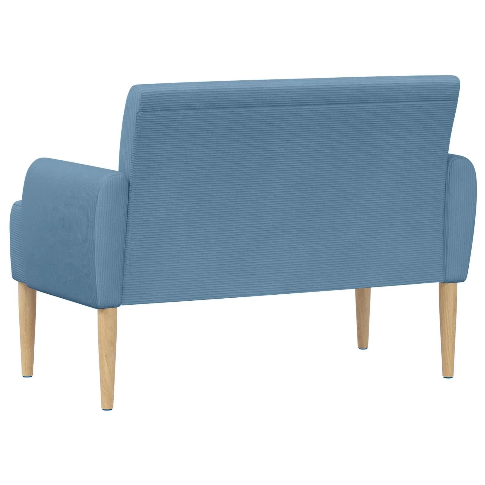 Dvojnica s gumbi Modra 116 x 67 x 81 cm Žametna tkanina - slika 5
