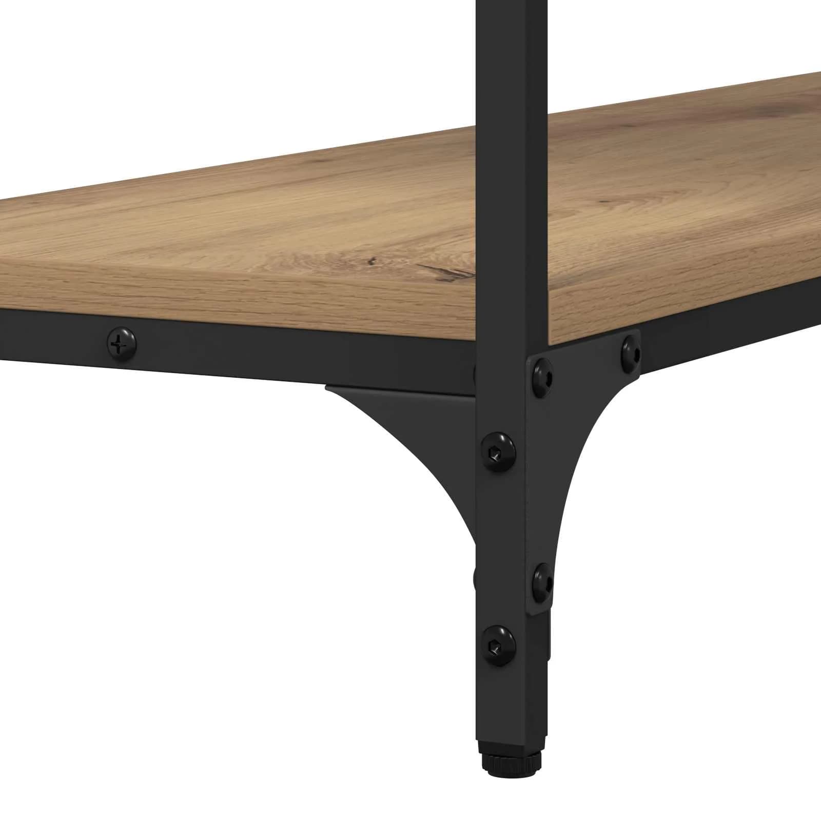 Konzolna miza artisan hrast 100 x 29 x 75 cm Inženirski les - slika 8