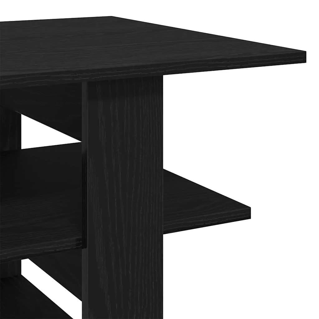 Klubska miza Črna Orehovina 102 x 55 x 42 cm Inženirski les - slika 8