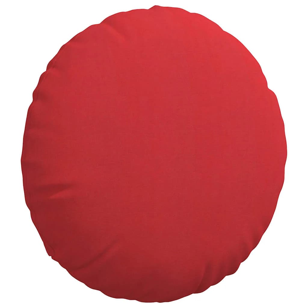 Sedežne blazine 2 kos blago Rdeča Ø80 x 29 cm - slika 5