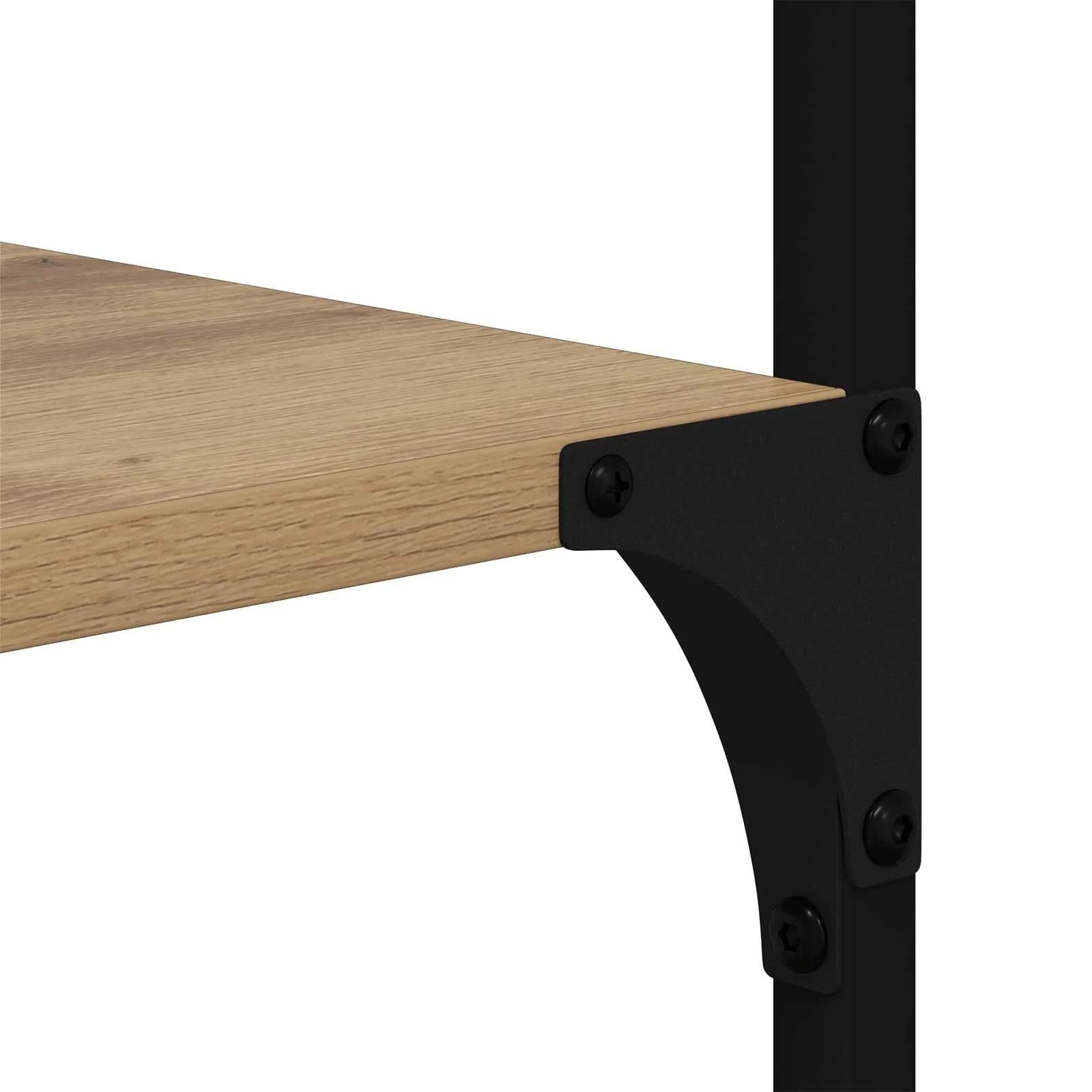 Knjižna polica 5 nivojev 99 x 35,5 x 176 cm Inženirski les - slika 8