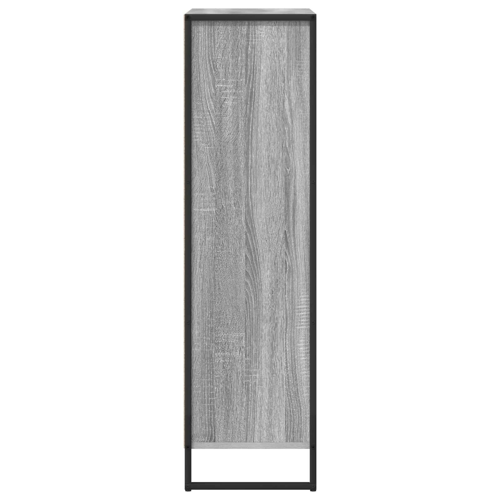 Knjigovni omar 68 x 30 x 108.5 cm Inženirski les Siva Sonoma - slika 7