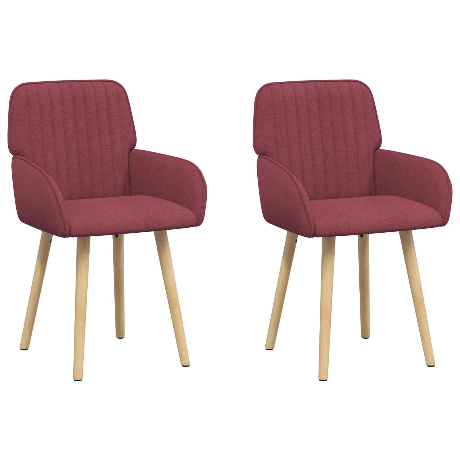 Jedilni stoli 2 kos Blago Vinorodna rdeča 56,5 x 50 x 87,5 cm - slika 2