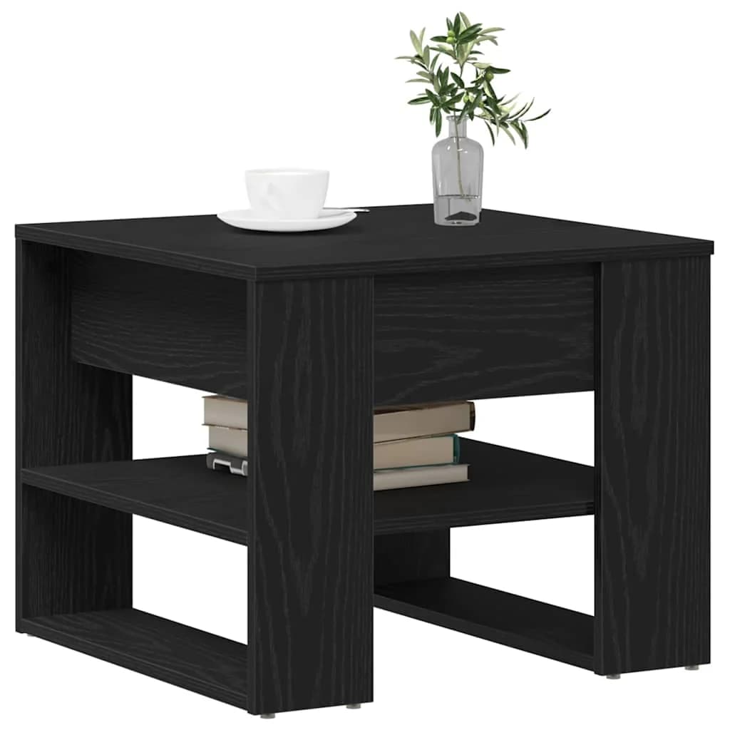 Klubska miza Črna Orehovina 55,5 x 55 x 45 cm Inženirski les - slika 3