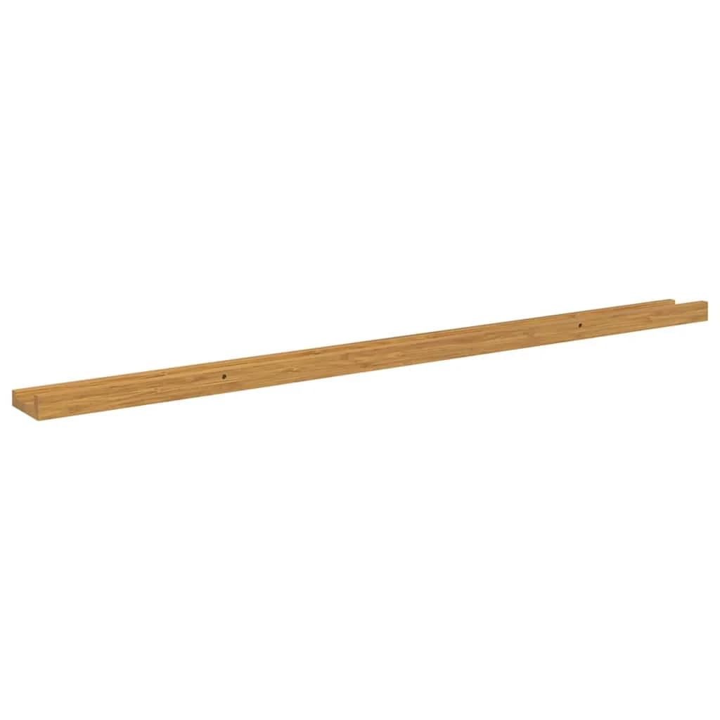 Stenska polica Montaža za steno 4 kos Bež 115 x 9 x 3 cm - slika 9