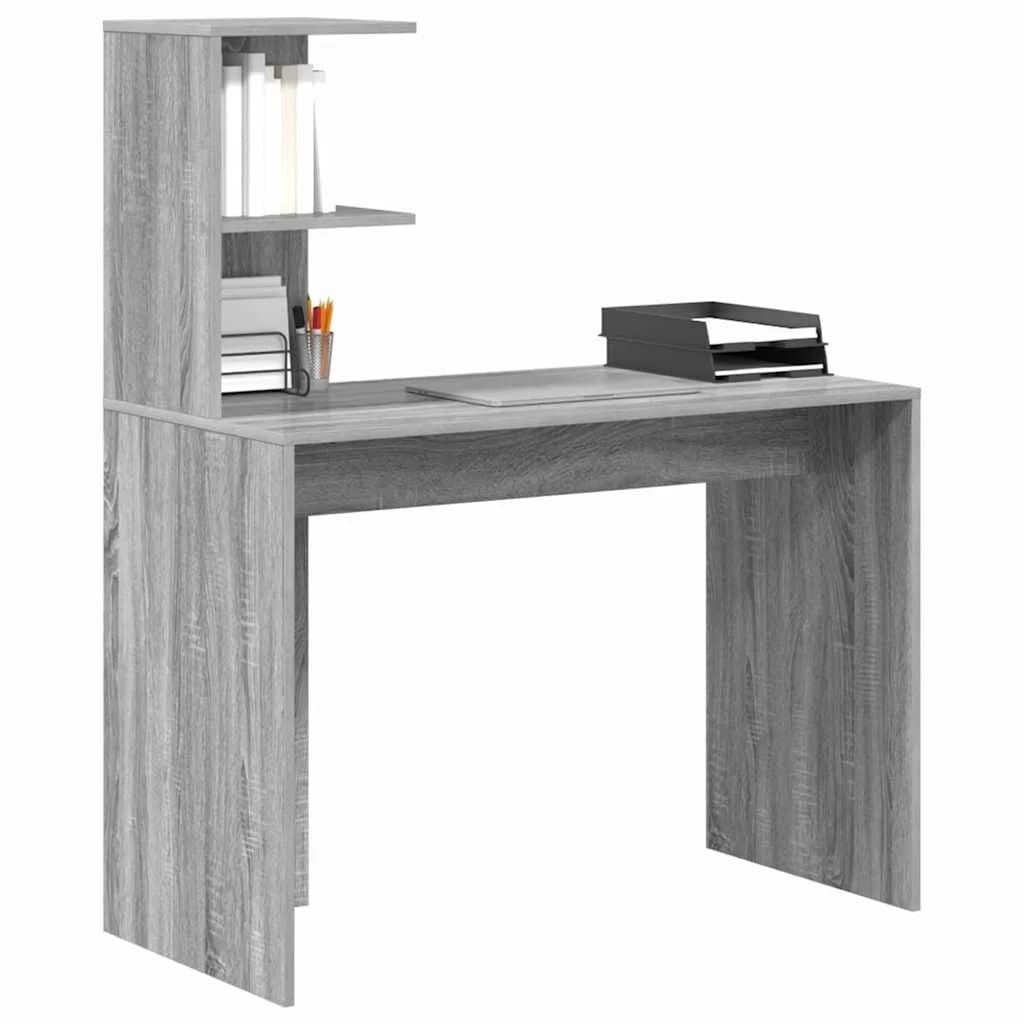 Miza Siva Sonoma Inženirski les 102 x 50 x 124 cm - slika 3