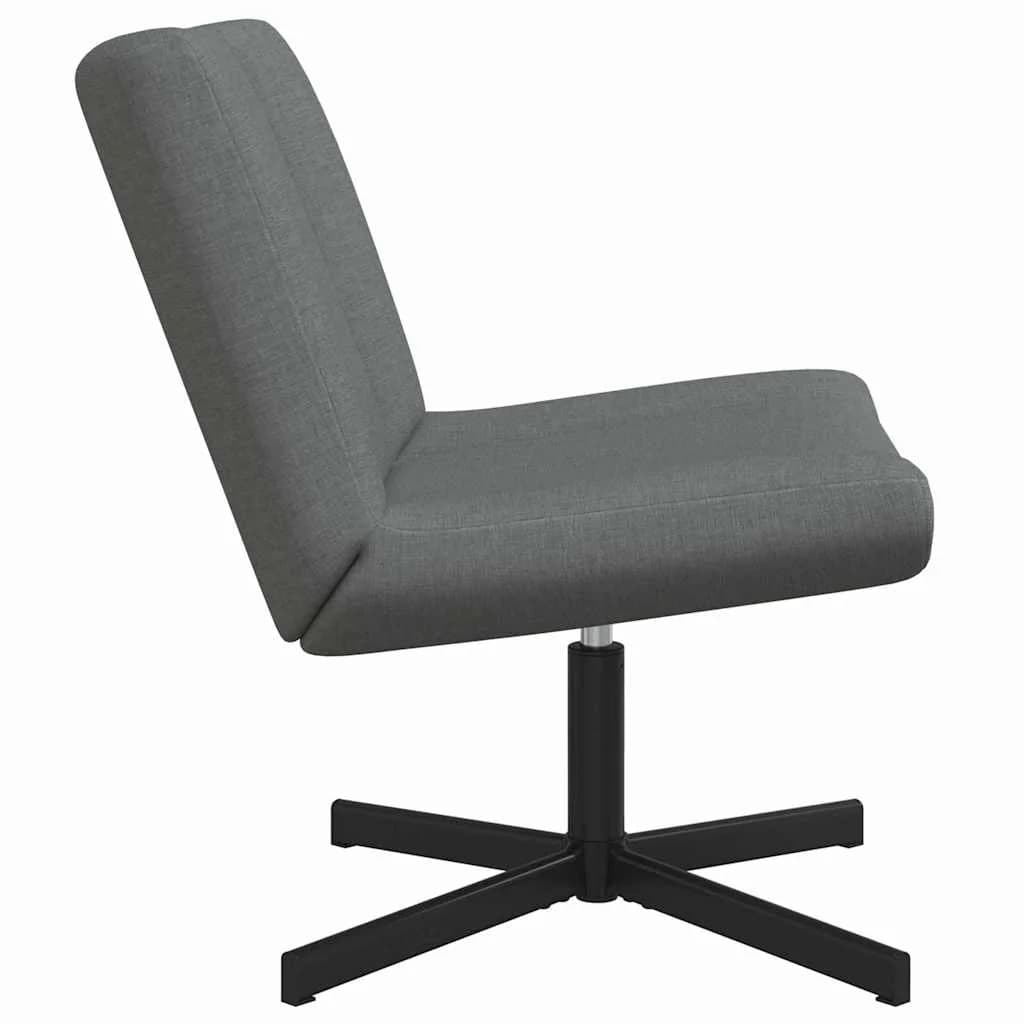 Vrtljiv stol Temno siva 63 x 75 x 76 cm blago - slika 5