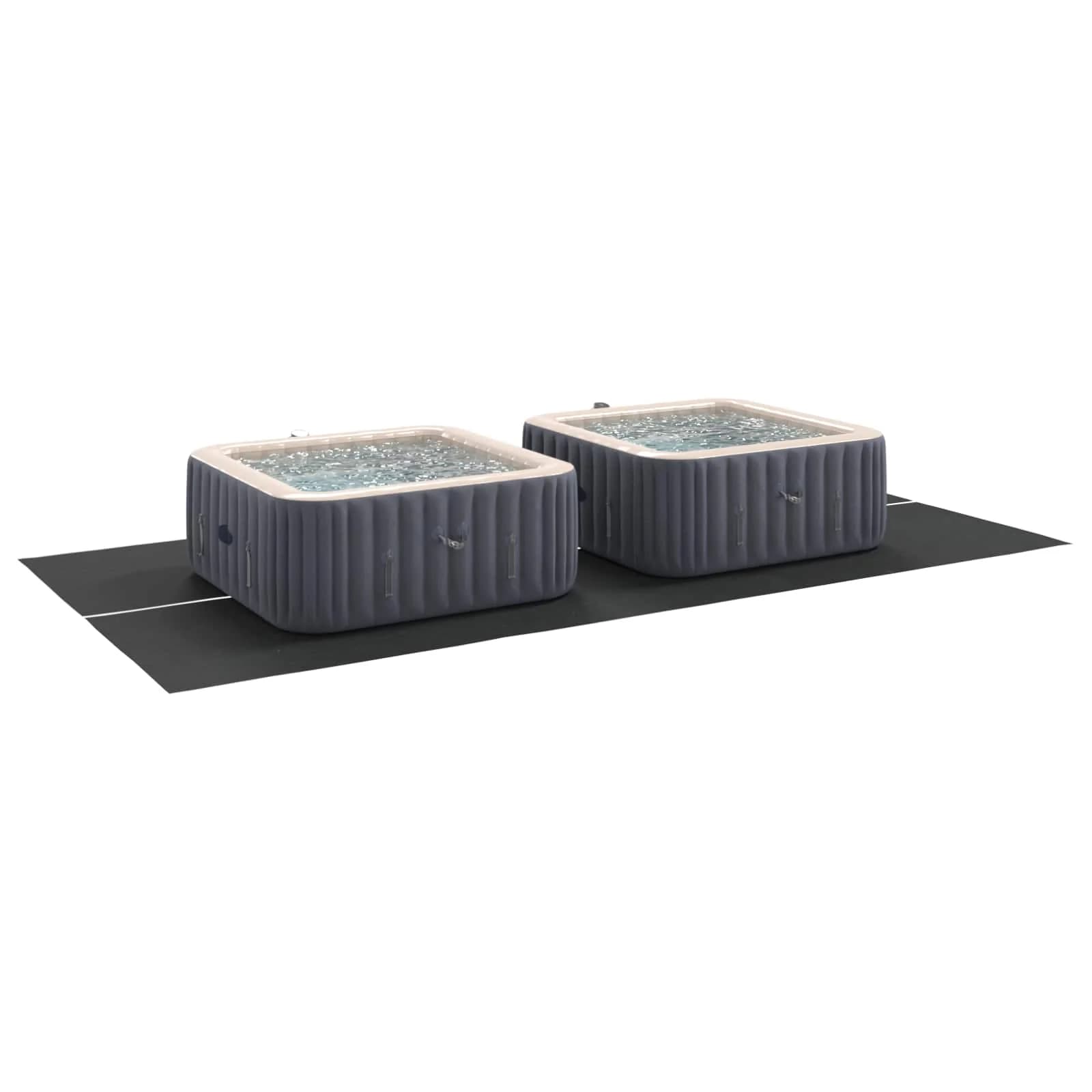 Podloga za bazen Črna 500 x 250 x 0,1 cm Netrdno blago - slika 3