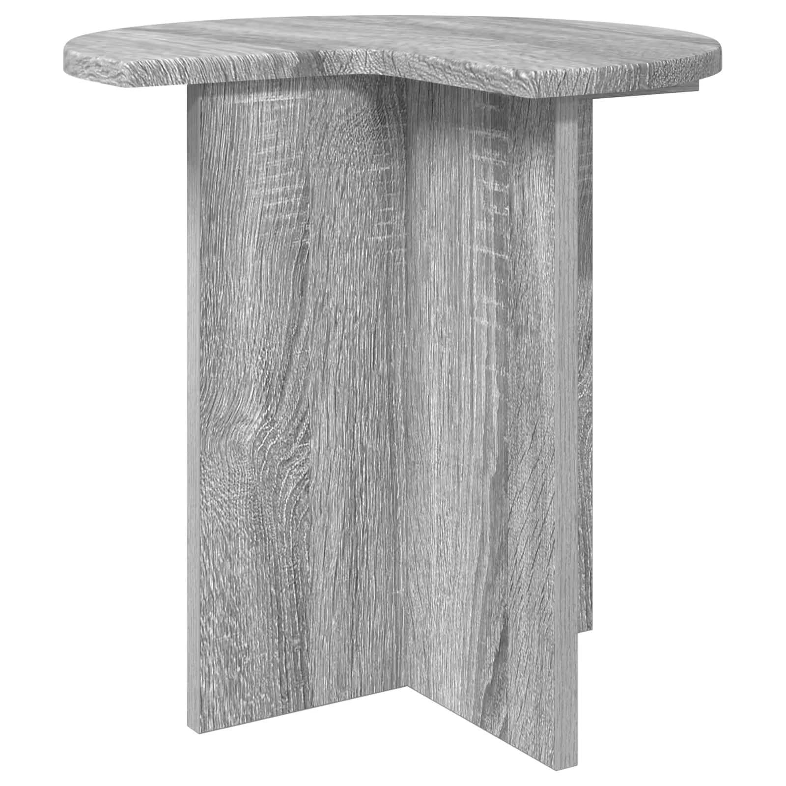 Stranska miza 2 kos Siva Sonoma Ø 39 x 38 cm Inženirski les - slika 5