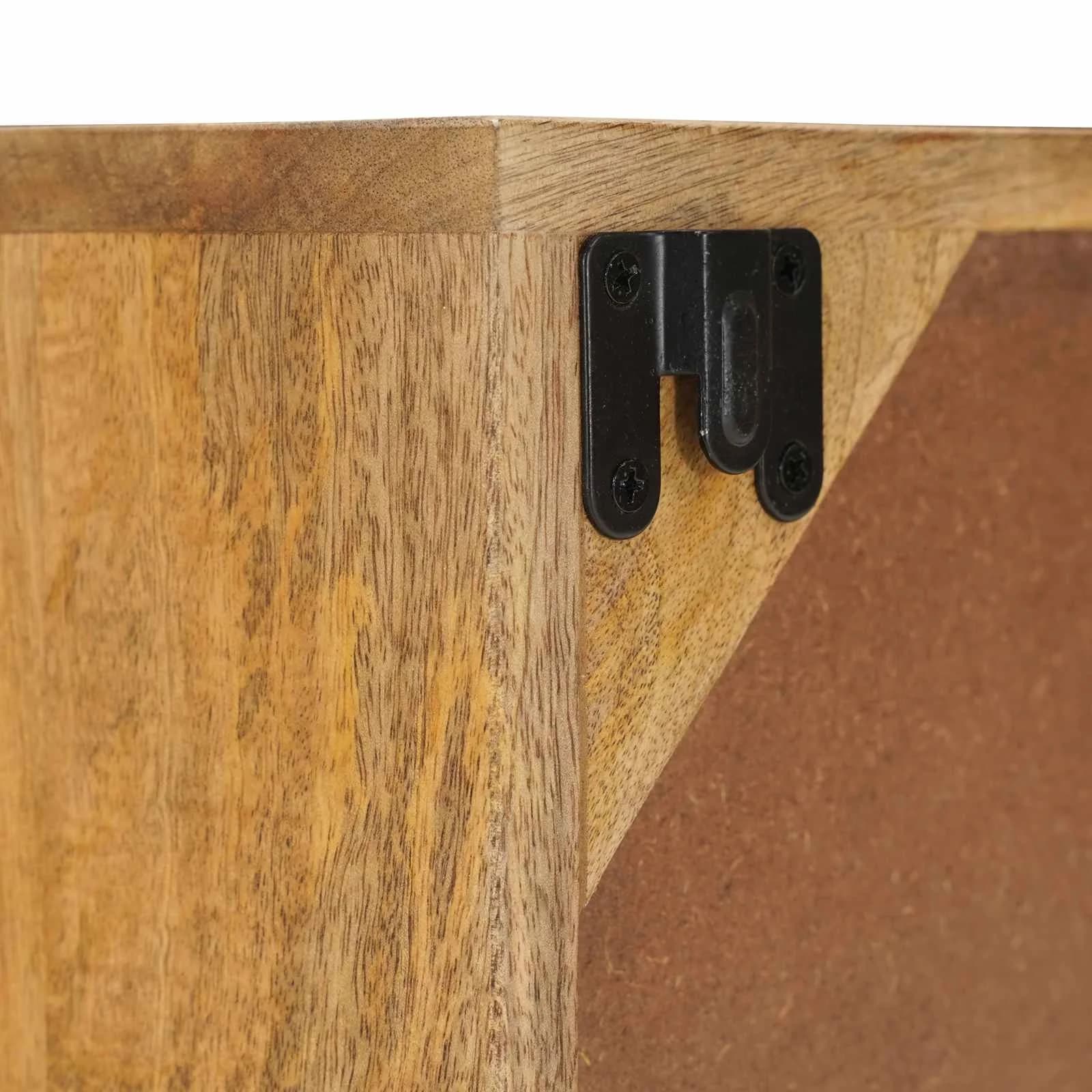 Ročno izdelana nočna omarica Teak rjava 40x30x40 cm - slika 10