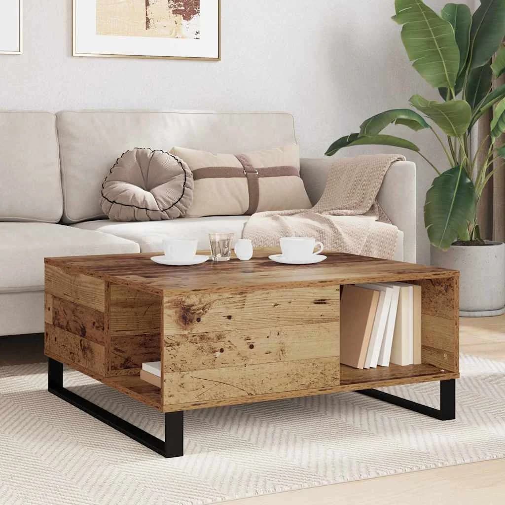 Klubska miza Star les 80 x 80 x 36,5 cm Inženirski les - slika 4