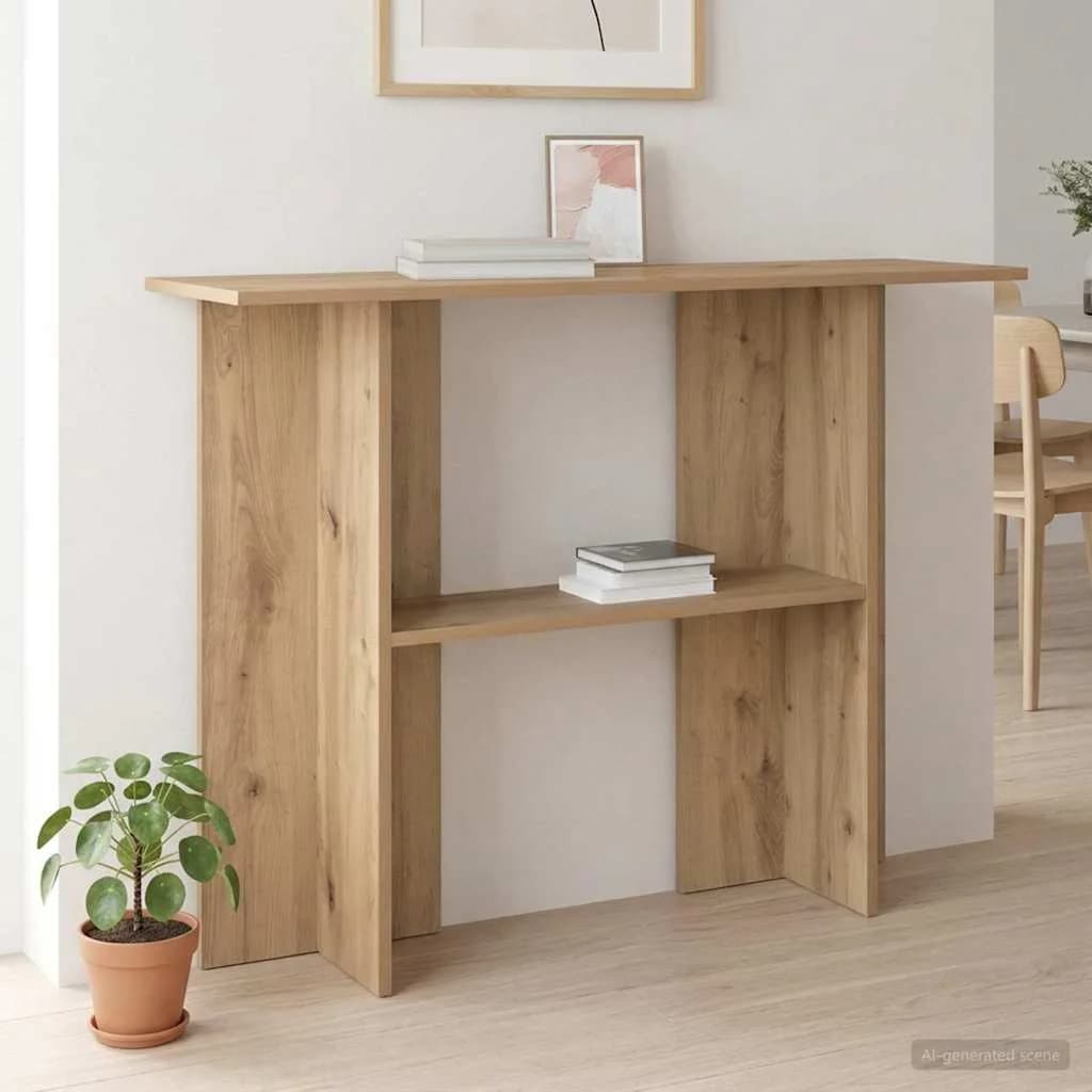 Konzolna miza Artisan hrast 100 x 30 x 75 cm Inženirski les