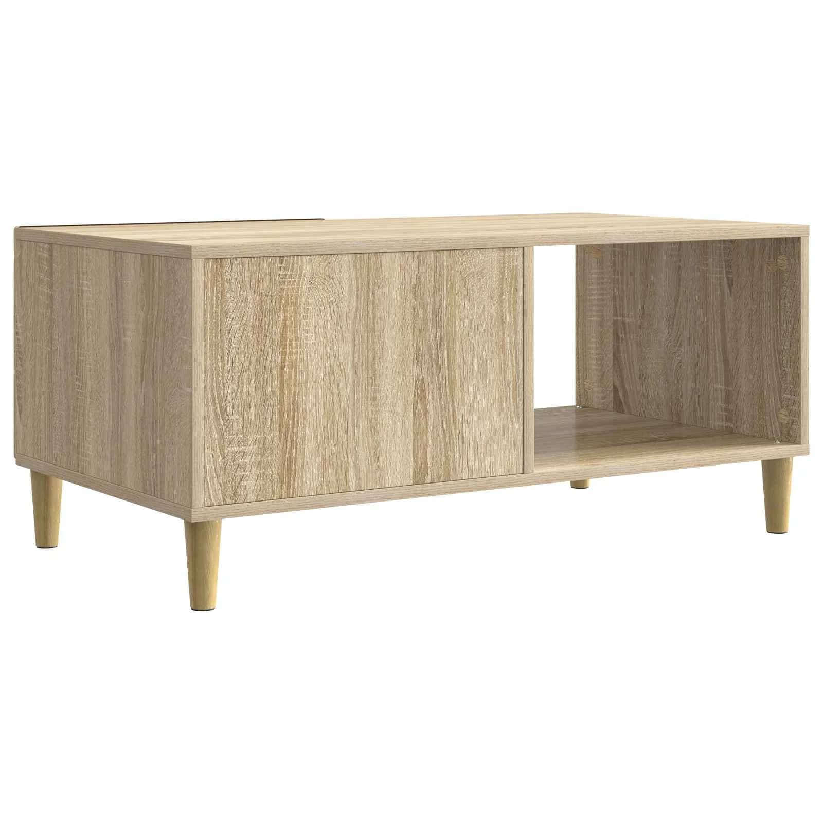 Klubska miza Sonoma hrast 90 x 50 x 40 cm Inženirski les - slika 6