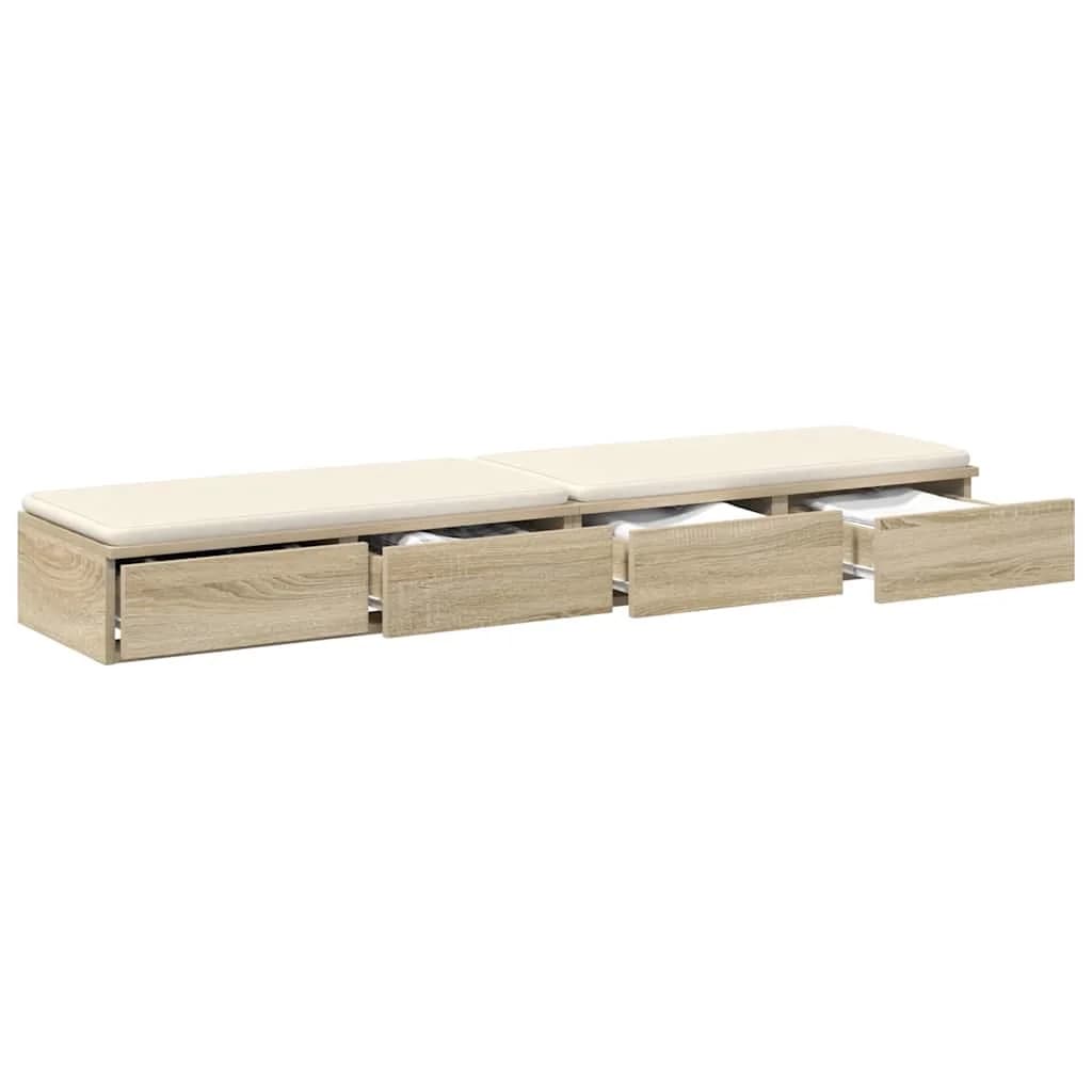 Posteljni predali Sonoma hrast 135 x 36,5 x 16,5 cm - slika 3