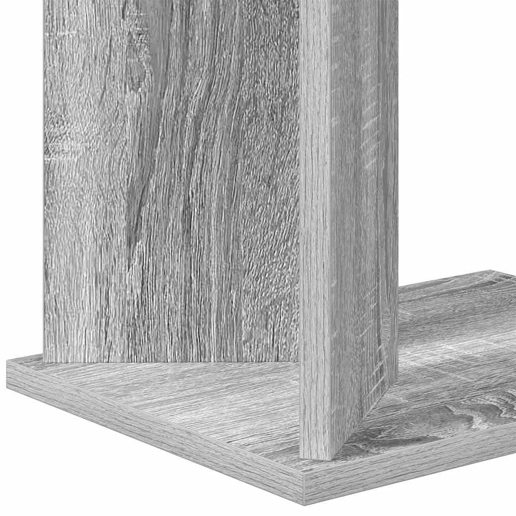 Stranska miza Siva Sonoma 35 x 25 x 50 cm Inženirski les - slika 9