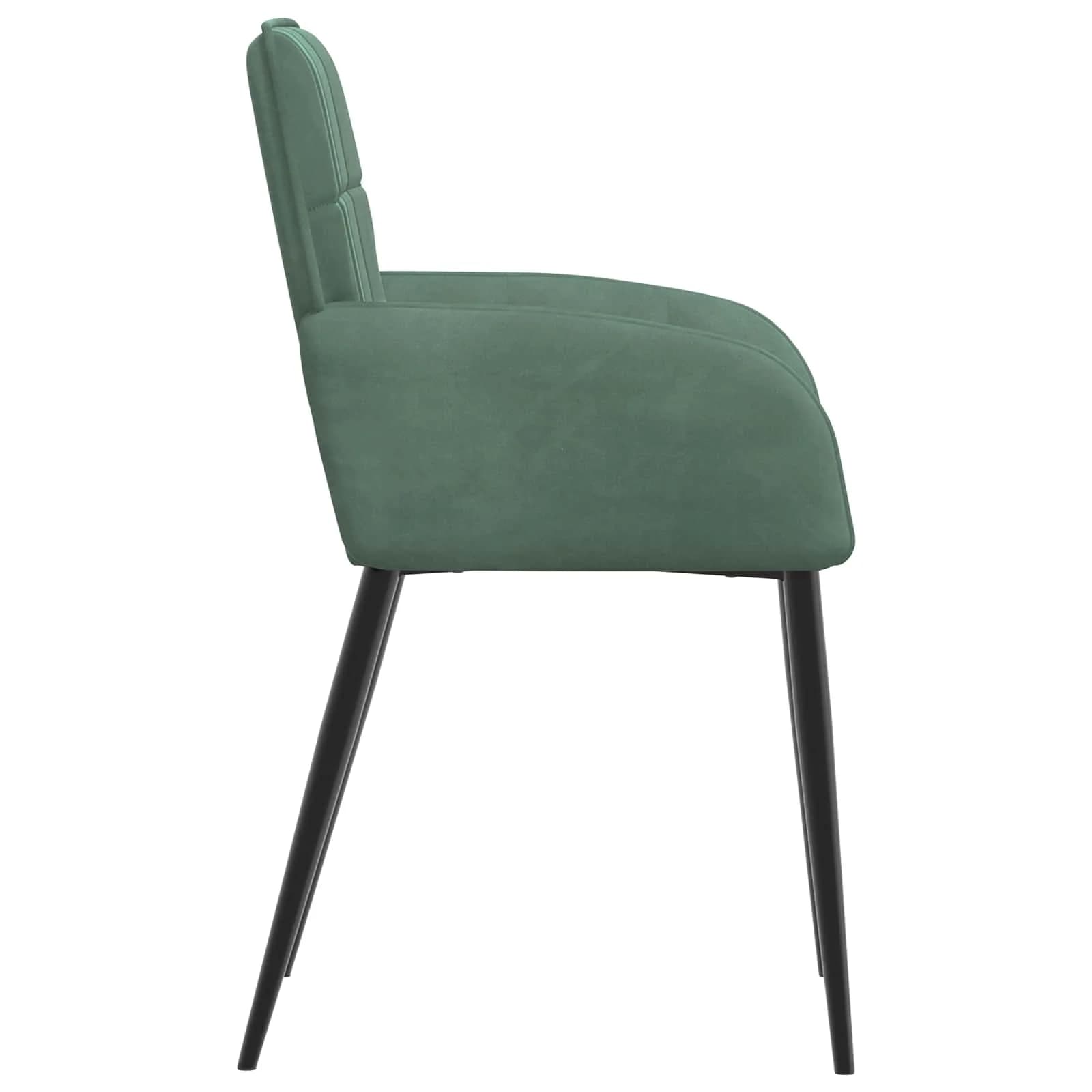 Jedilni stoli 6 kos Žamet Morsko zelena 57 x 50 x 85 cm - slika 4