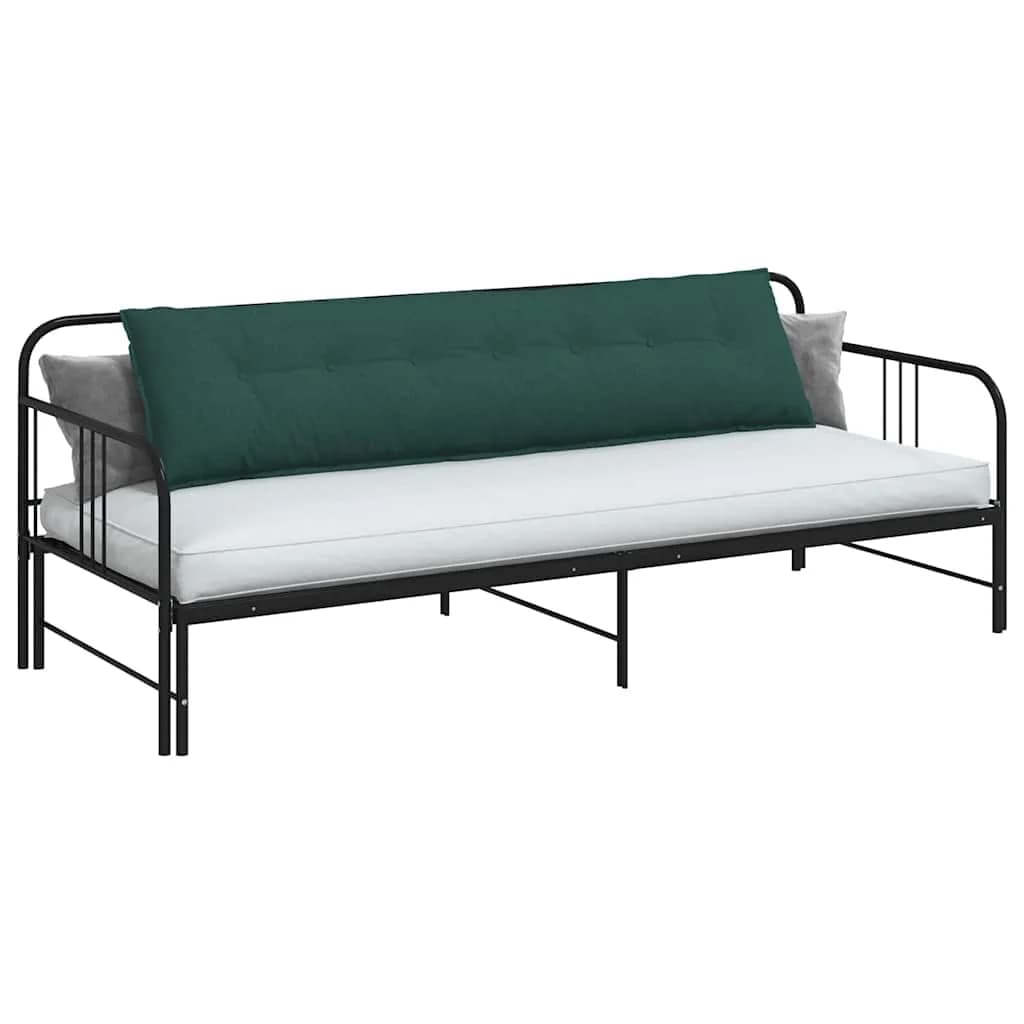 Poglavni vzglavnik Temno zelena 200 x 19 x 50 cm blago - slika 3