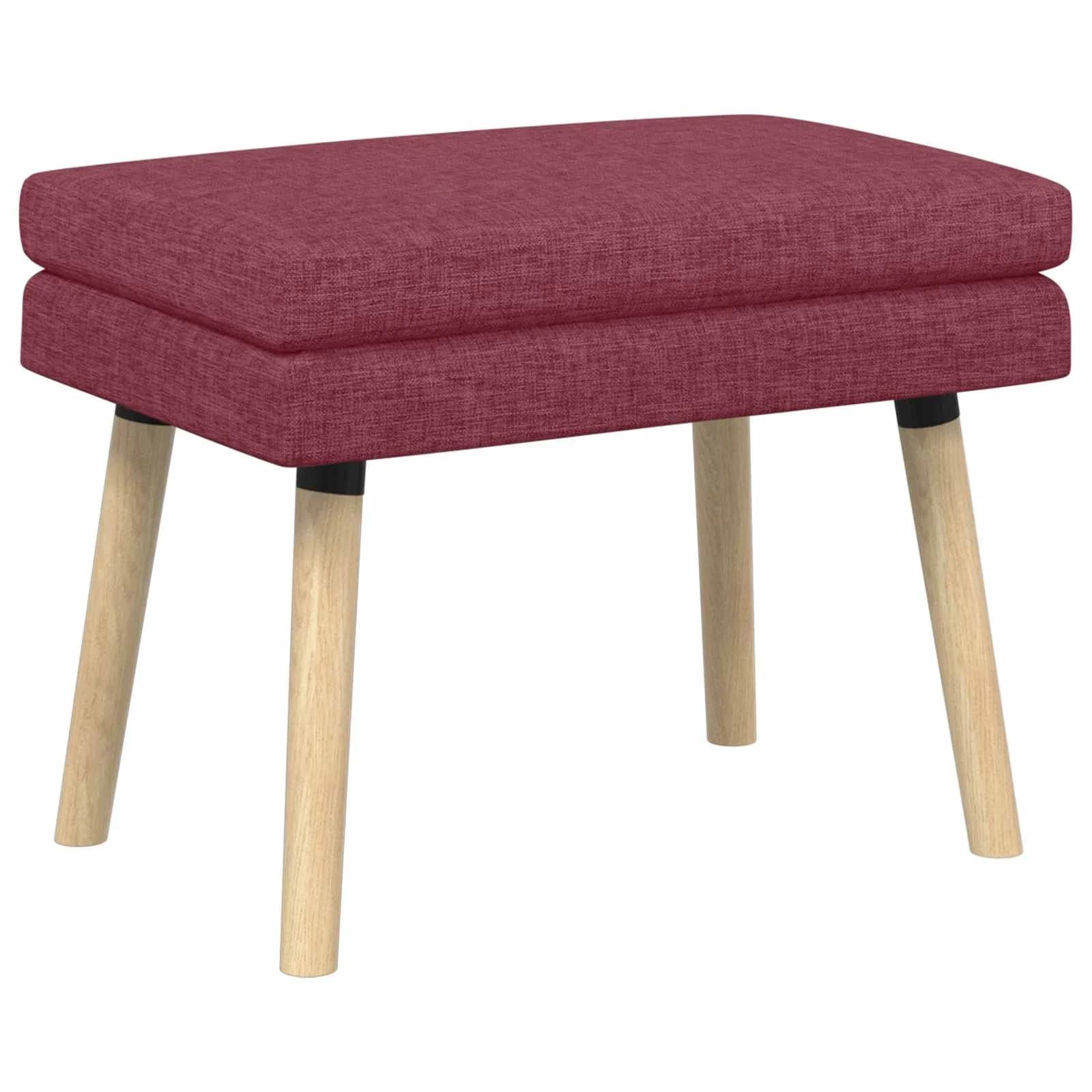 Dvojna klop Vinorodna rdeča 60 x 40 x 46 cm Blago - slika 2