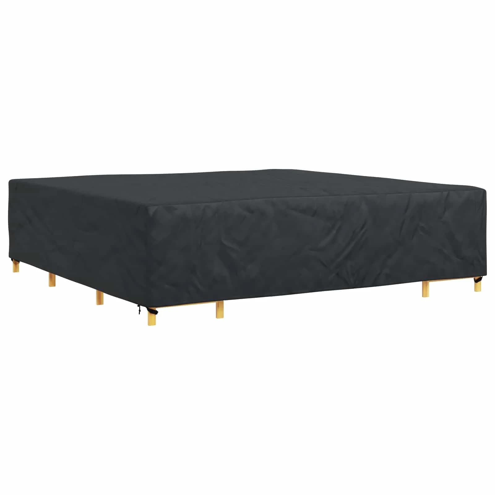 Prevleka za pohištvo Enobarvno Črna 300 x 300 x 70 cm 420D - slika 3