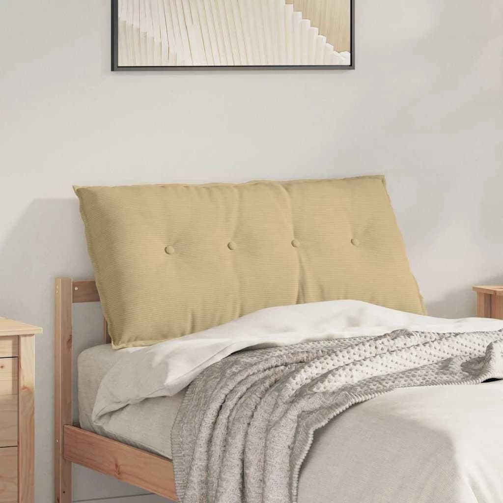 Poglavni vzglavnik Siva zelena 100 x 50 cm Žametna tkanina