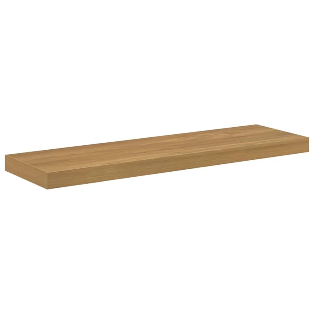 Stenska polica Montaža za steno 4 kos Rjava 80 x 23,5 x 3,8 cm - slika 6