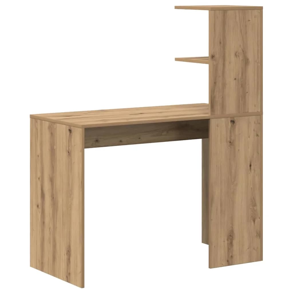 Miza Umetni hrast Inženirski les 102 x 50 x 124 cm - slika 7