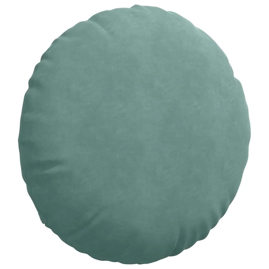 Sedežne blazine 2 pcs Morsko zelena Ø 40 x 13 cm Žamet - slika 5