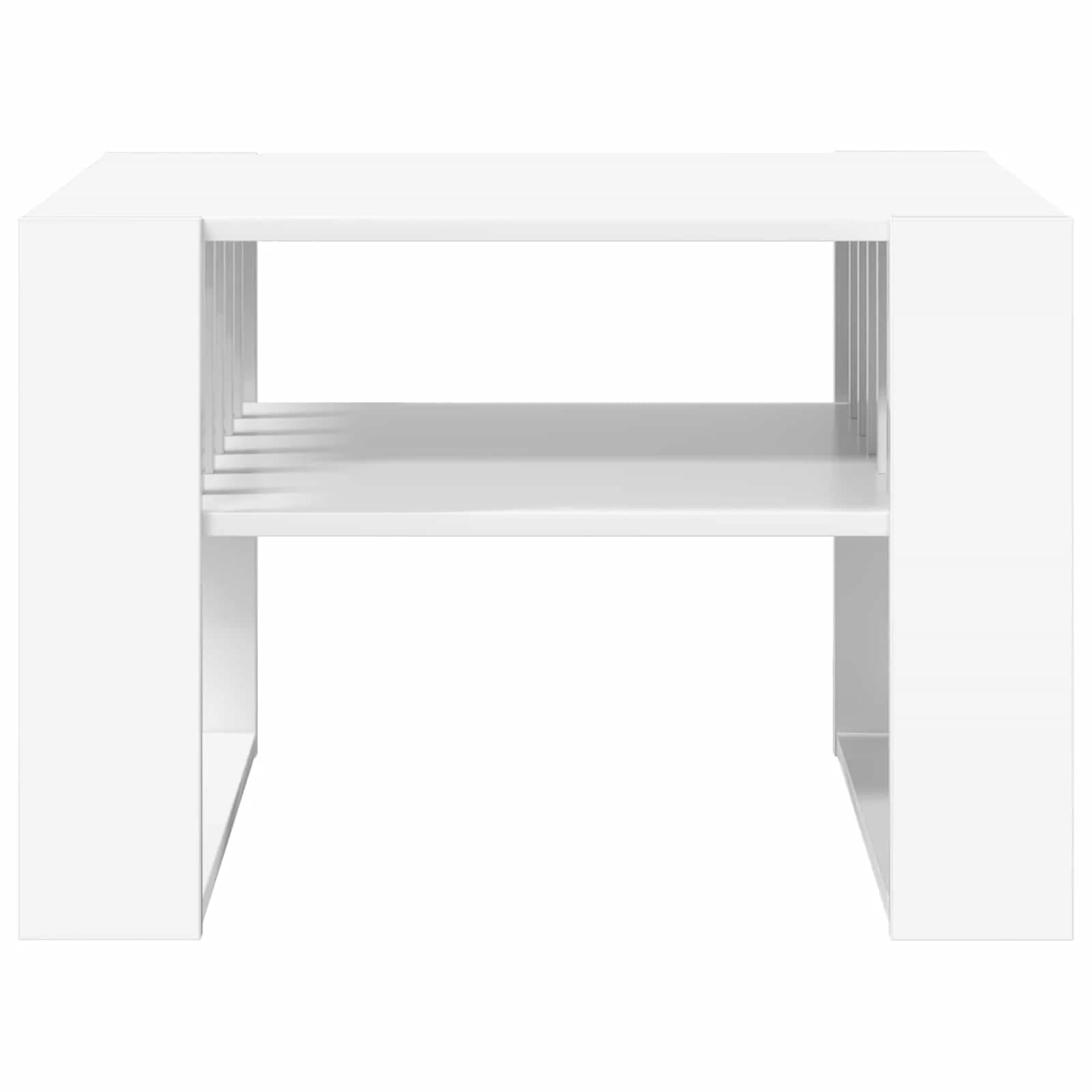 Klubska miza Bela 66 x 49,5 x 45 cm Inženirski les - slika 5