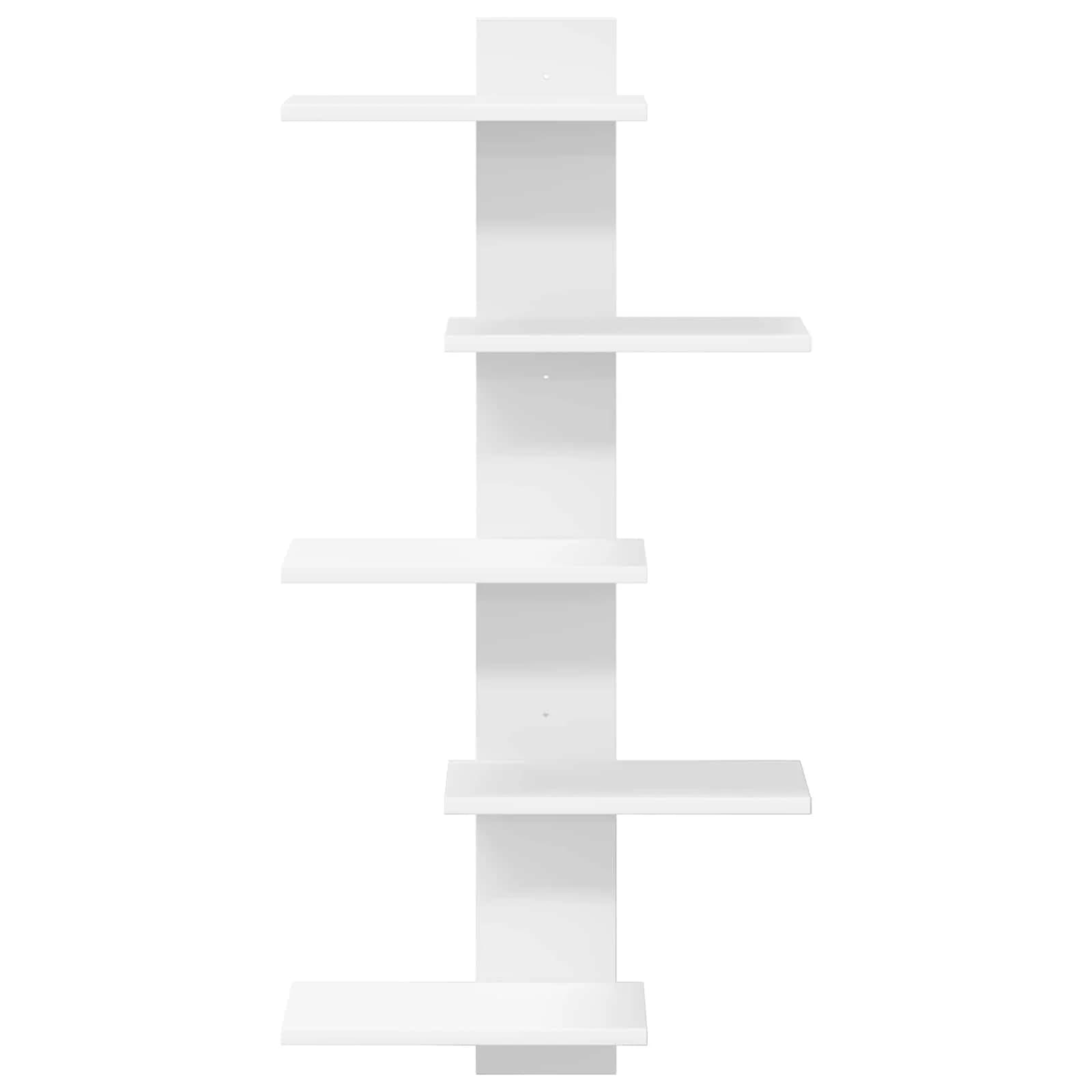 PrFloating Shelf Bela 48,5 x 15 x 101 cm Inženirski les - slika 4