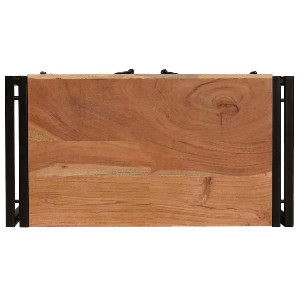 Nočna omarica Rjava 66 x 35 x 76 cm Trden akacijev les - slika 8