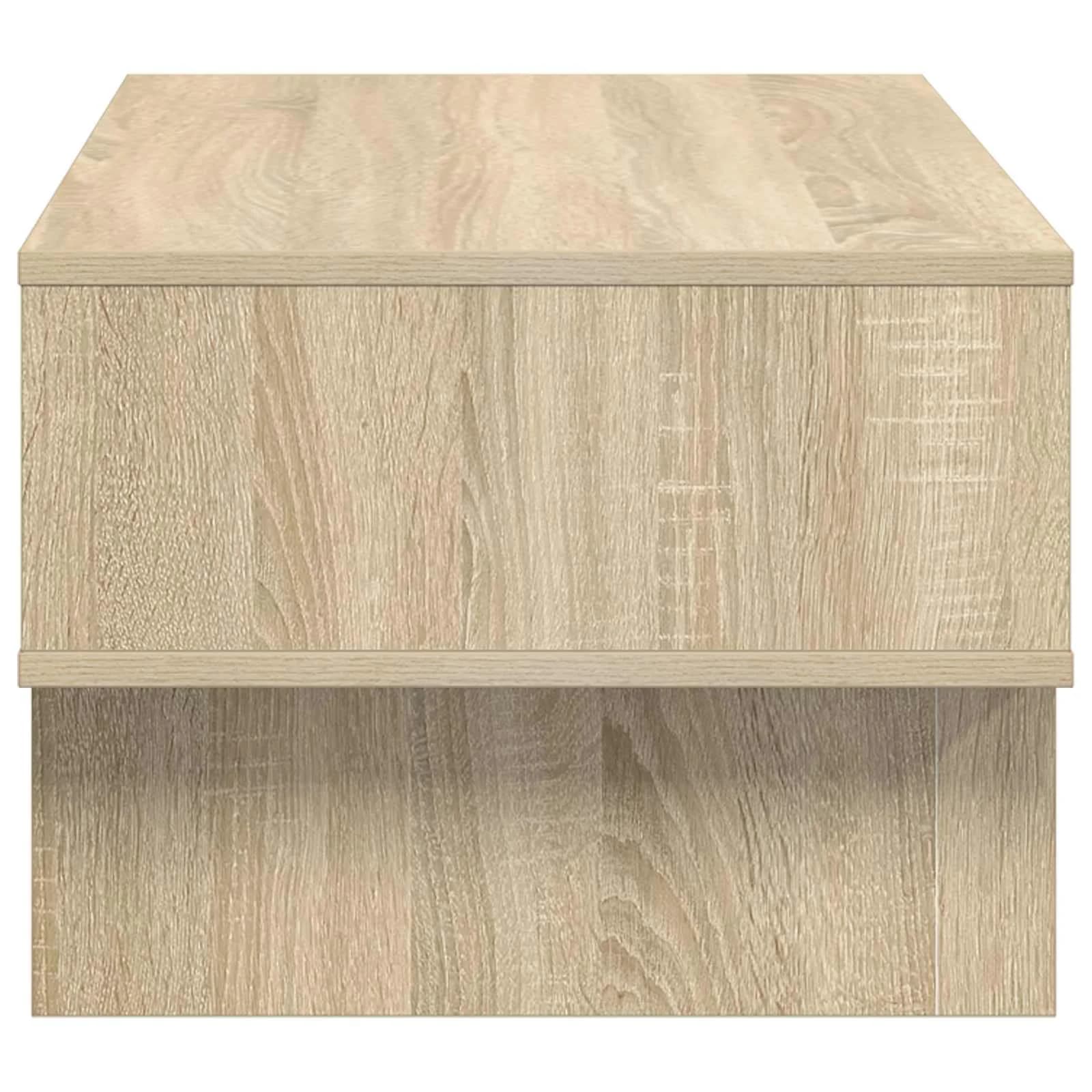 Klubska miza Sonoma hrast 80 x 46 x 35 cm Inženirski les - slika 6