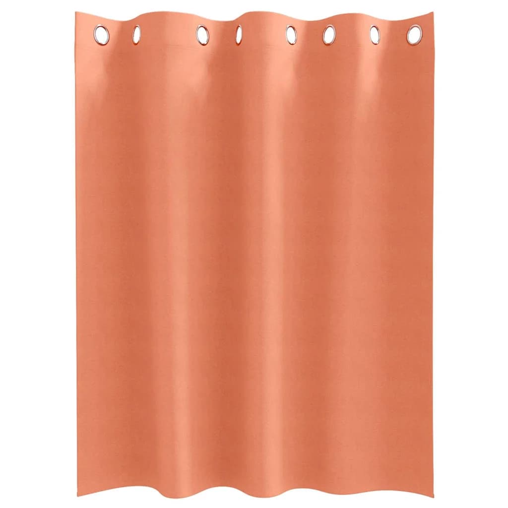 Zavese za zatemnitev z obroči 2 kos Terakota 140 x 140 cm - slika 4