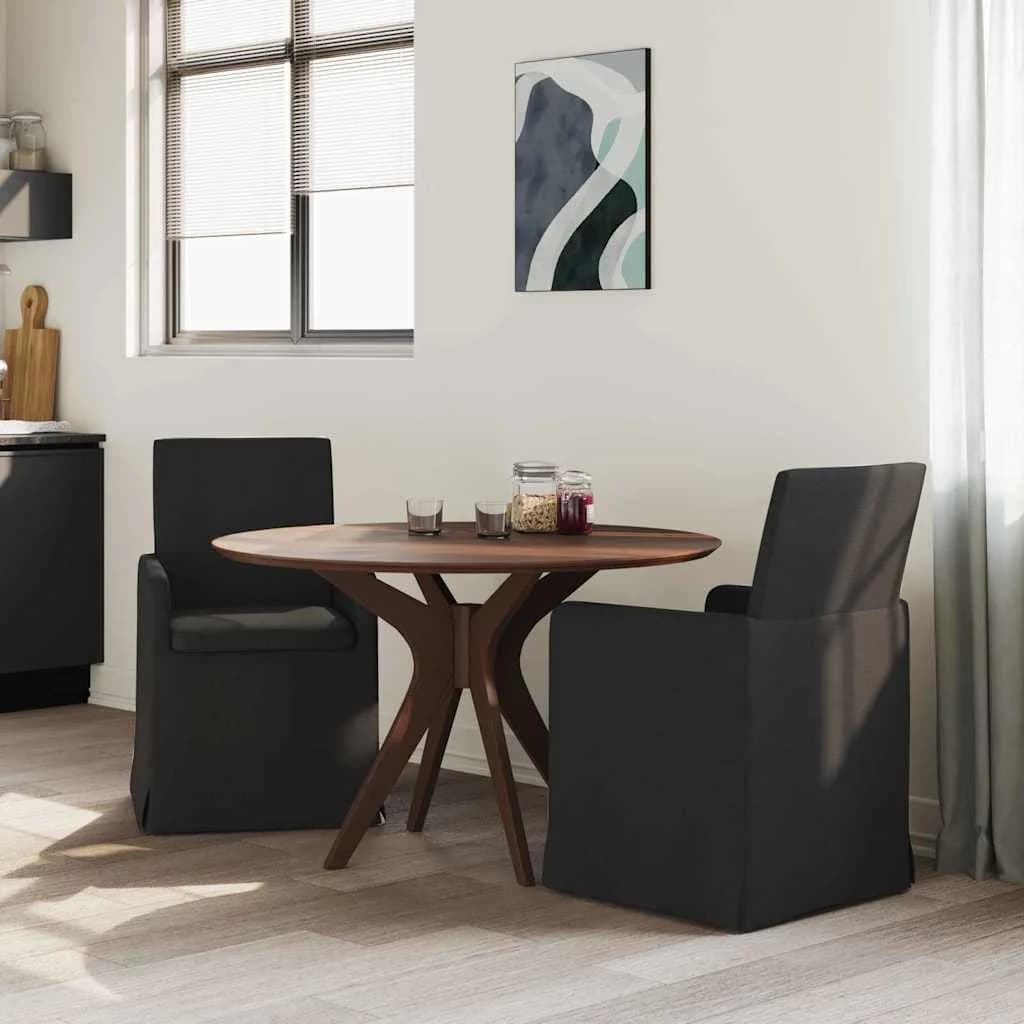 Jedilni stoli 2 kos blago Črna 57 x 67 x 95 cm - slika 3