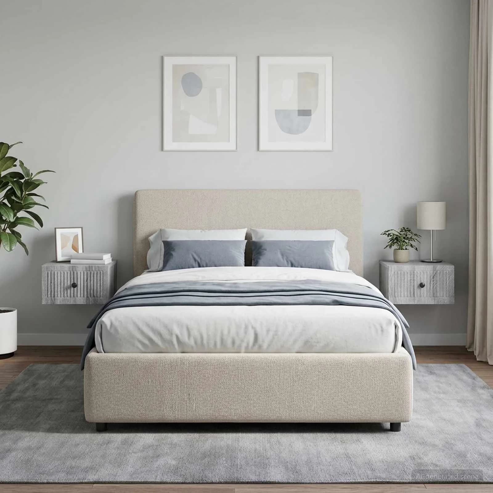 Stenski nočni omarici 2 kos Siva Sonoma 33 x 34,5 x 20 cm - slika 4