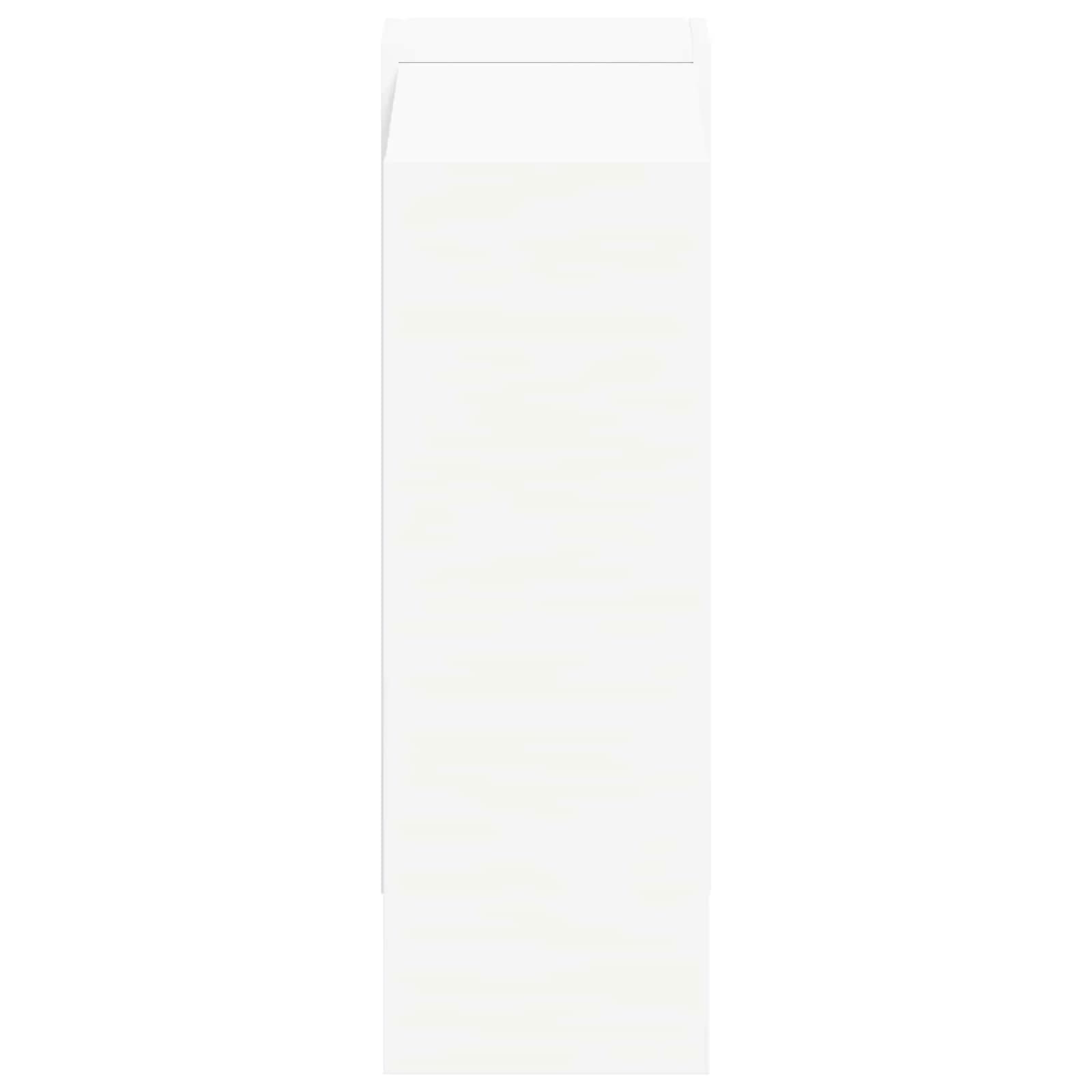 Knjižna polica 2 nivojev 52 x 25 x 71,5 cm Inženirski les Bela - slika 6