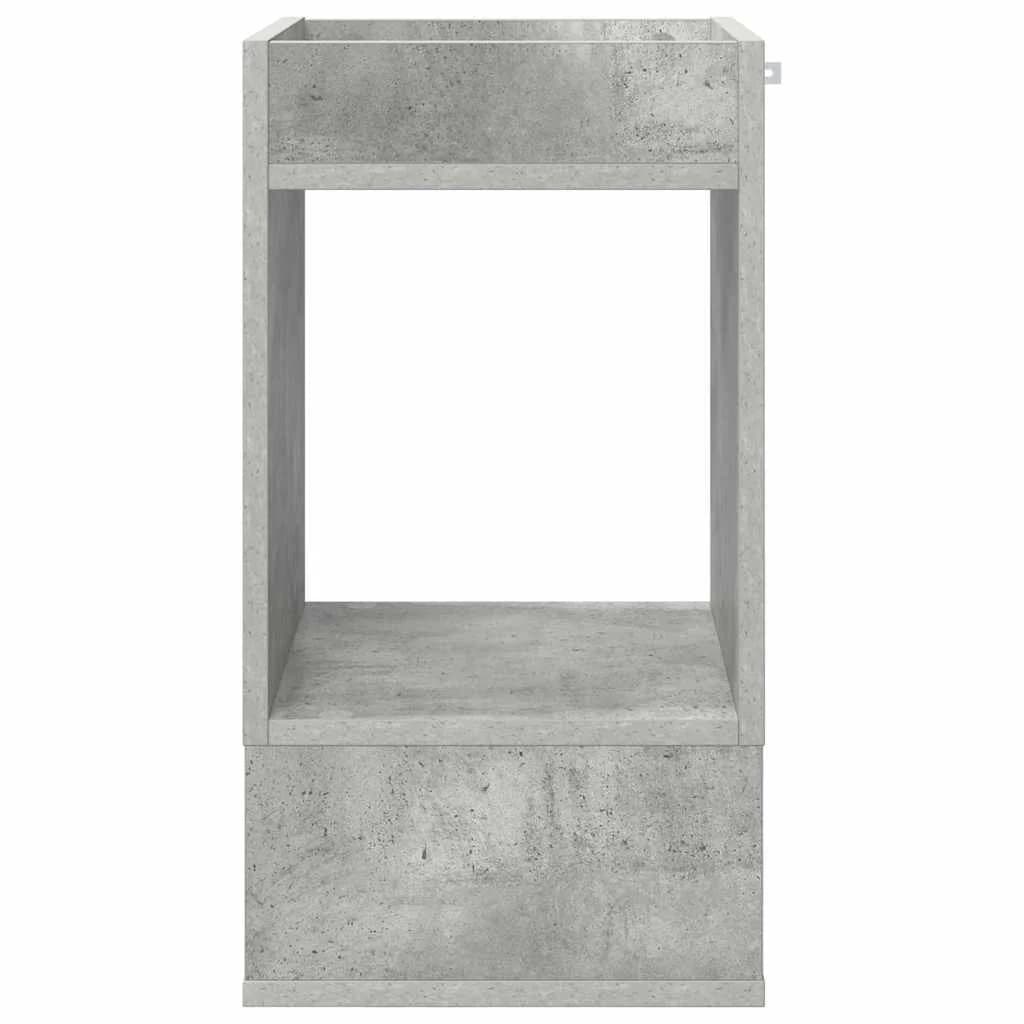Stranska miza 2 kos Betonsko siva 30 x 30 x 56 cm - slika 6