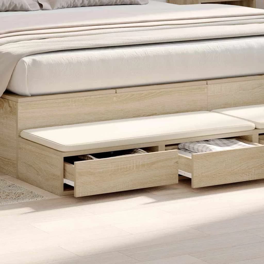 Posteljni predali Sonoma hrast 180 x 36,5 x 16,5 cm - slika 4
