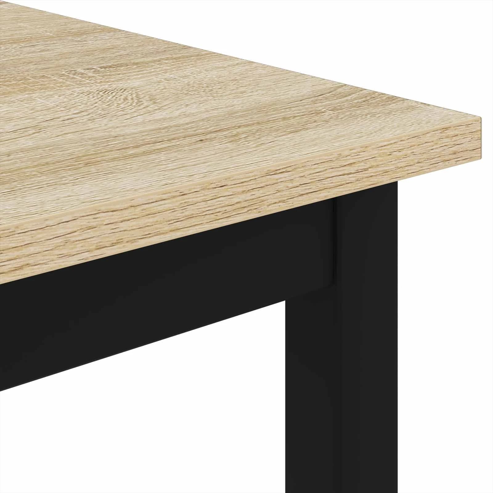 Klubska miza Sonoma 100 x 100 x 45 cm Inženirski les - slika 7